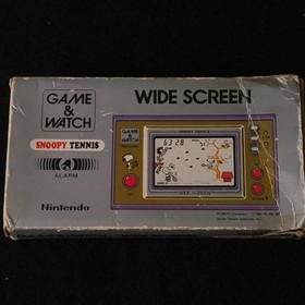 JUNK, Nintendo Game & Watch Snoopy Tennis SP-30 Wide Screen Boxed - Sound Works