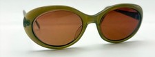Vintage Liz Claiborne LC122 Brown Gray Oval Sunglasses FRAMES ONLY