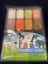 Perler Beads Fun Colors Fuse Beads and Storage Tray For Kids Crafts, 4000 pcs