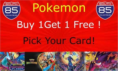 Pokemon - Buy 1 Get 1 Free - Pick Your Card! Free Shipping! Buy 1 Get 1 Event!