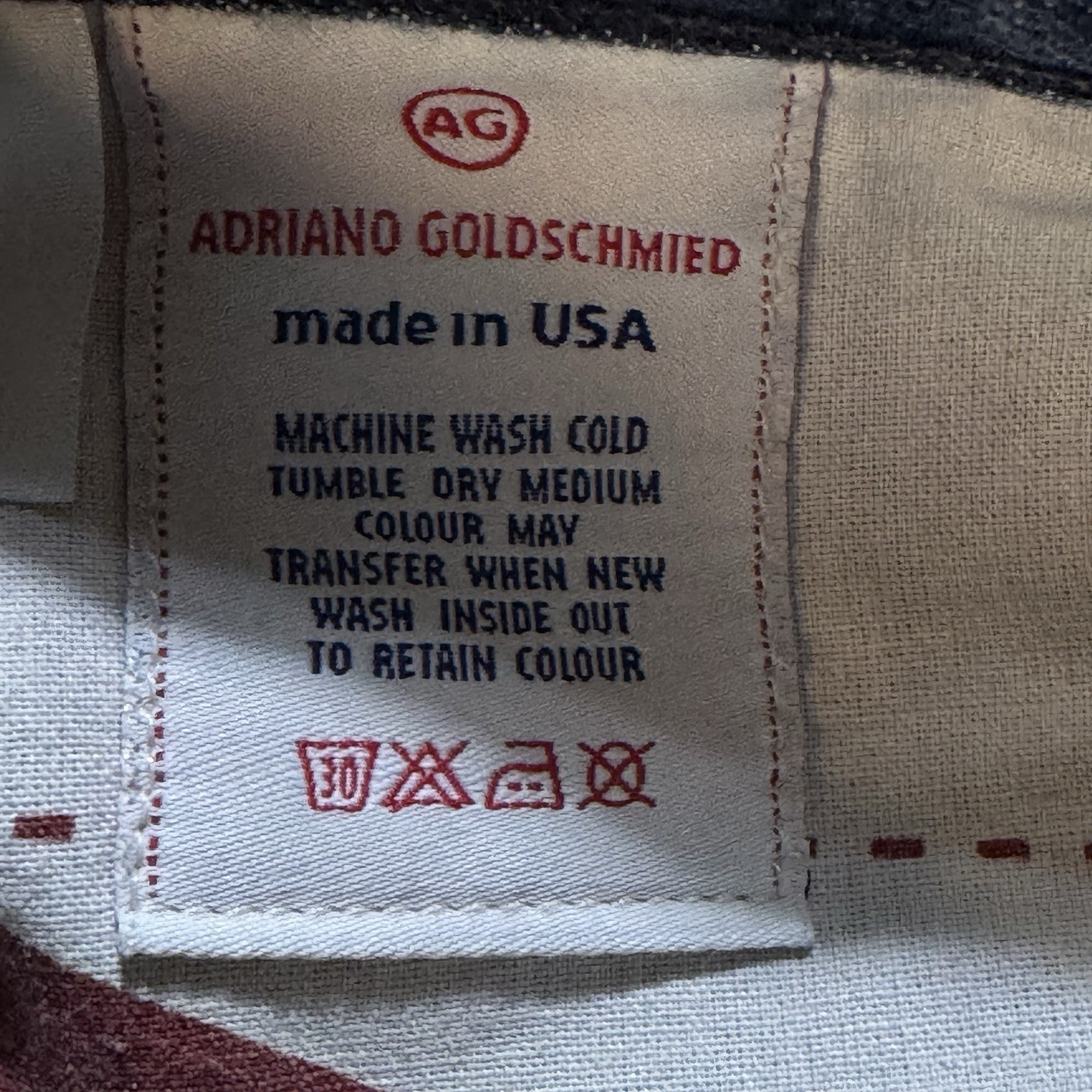 Vintage AG Adriano Goldschmied Women's 29 Denim Shorts Rolled Cuff Made in USA thumbnail 8