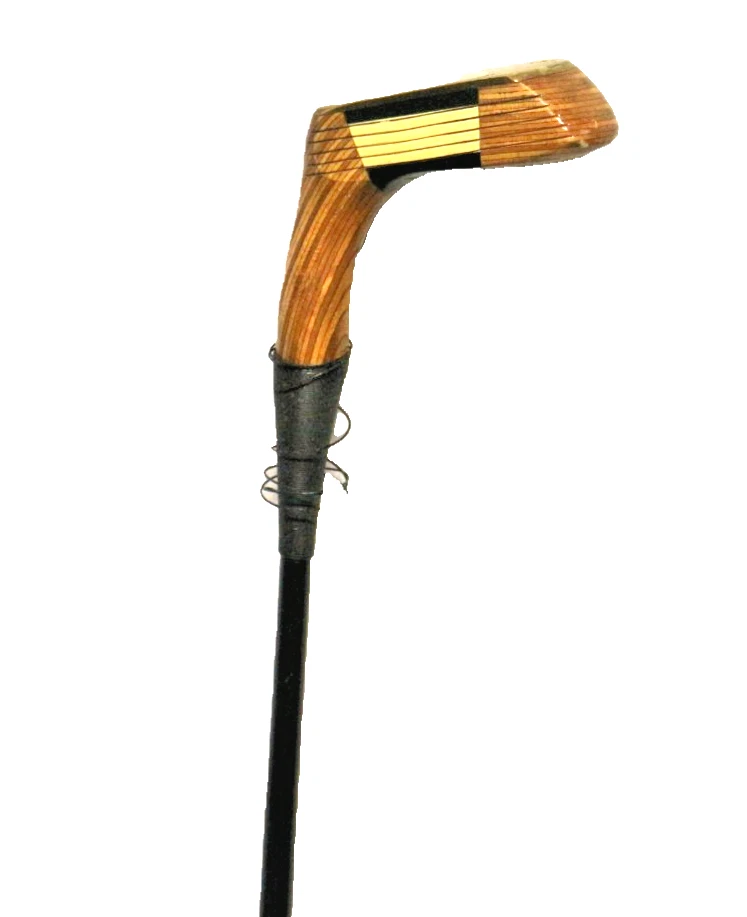 Vintage Laminated Wood Golf Club Head with a modern 35" Graphite Kaliber Shaft - image 2 of 4