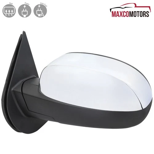 Left Side Chrome Mirror Fits 2007-2013 Silverado Sierra Power Fold+Heated+Signal