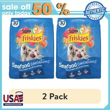 Purina Friskies Seafood Sensations Dry Cat Food, 30 Lb 2bag