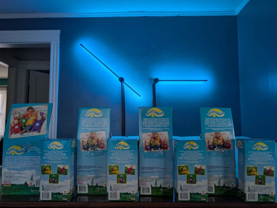 Lote Muñecas Teletubbies Po Tinky Winky Laa-Laa Dipsy Talking Po + Minis Set Nuevo en Paquete Foto 2 de 4