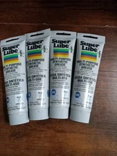 4pk Super Lube 21030 Multi-Purpose Synthetic Grease Syncolon 3Oz Tube   023