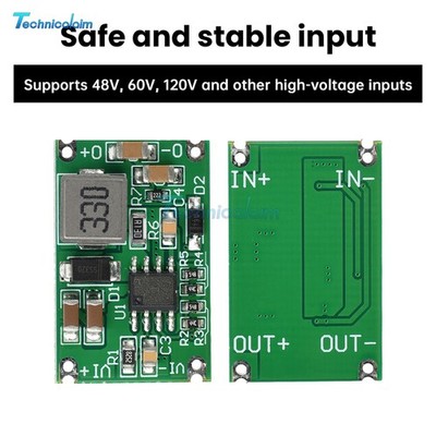 DC-DC High Voltage Step-down Buck Power Supply Module 48V 60V 120V to 12V5V3.3V
