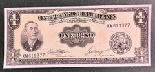 PHILIPPINES 1949  1 PESO  P-133h  GRADE  UNCIRCULATED  Free Shipping