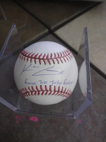 KONNOR GRIFFIN SIGNED Auto BASEBALL Inscription Raise The Jolly Rancher Mlb Coa