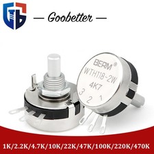 WTH118 15 20 Single Ring Carbon Film Potentiometer / Scale / Knob 1K - 470K
