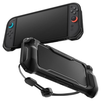 Spigen Switch 2 Case Rugged Armor ACS09075 Matt Black with Enhanced Grip