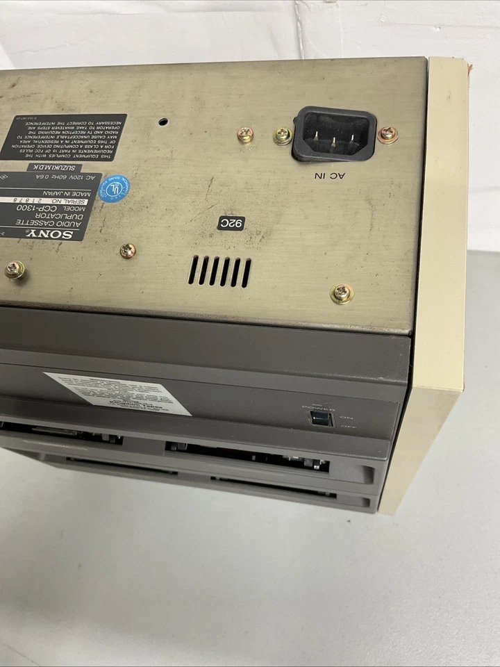 Sony CCP-1300 Audio Cassette Tape Duplicator Parts Parts - Image 4 of 4