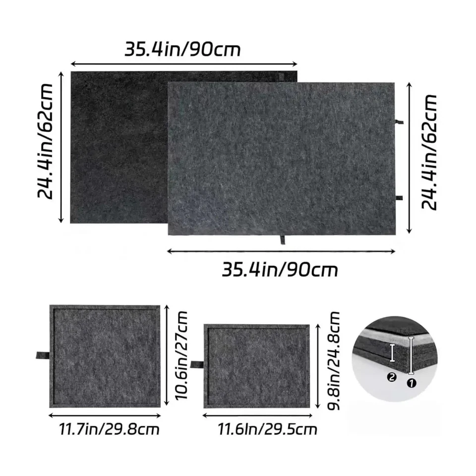 Tiltable Felt Puzzle Board with Adjustable Height -Lightweight Storage Organizer - Image 3 of 4