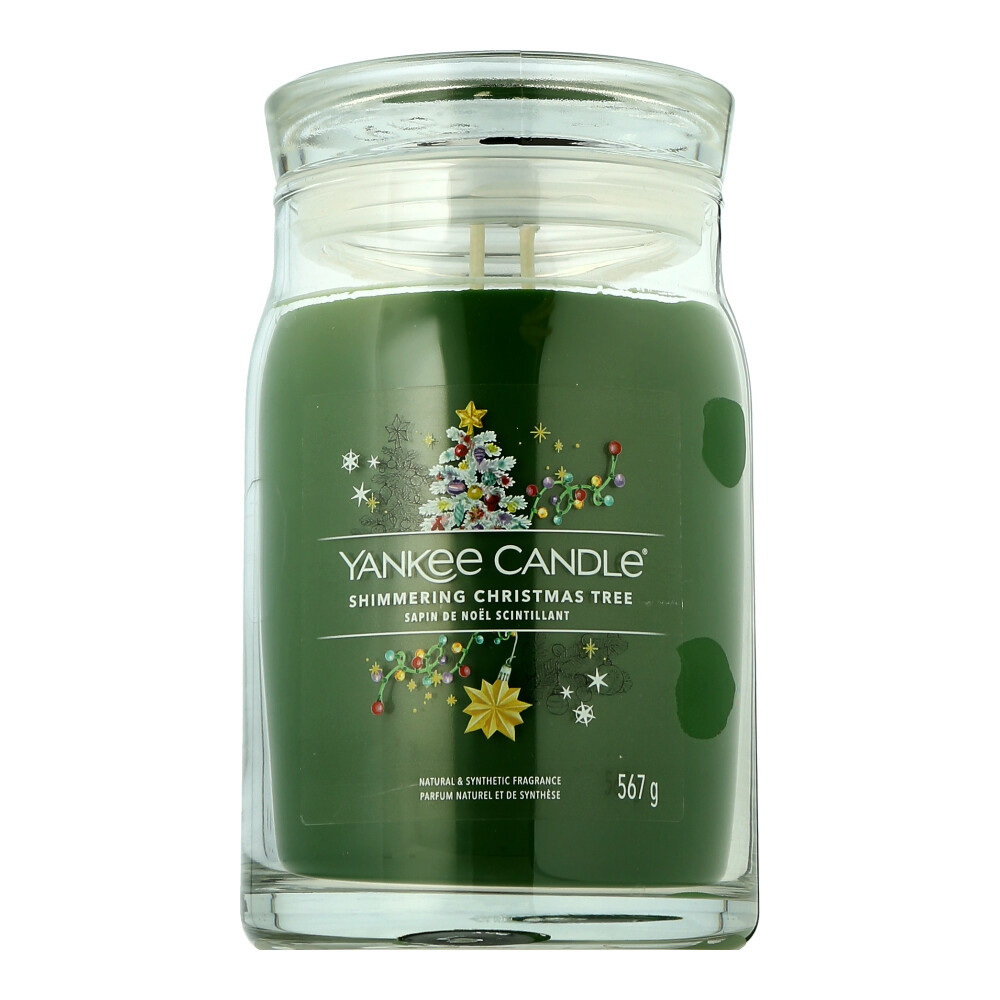 Фирменная свеча Yankee Candle - Мерцающая Рождественская елка, 567г