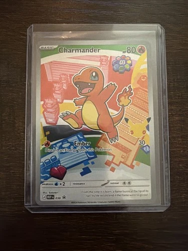New ListingCharmander Pokemon  MEP 038 First Partner Illustration Rare Promo