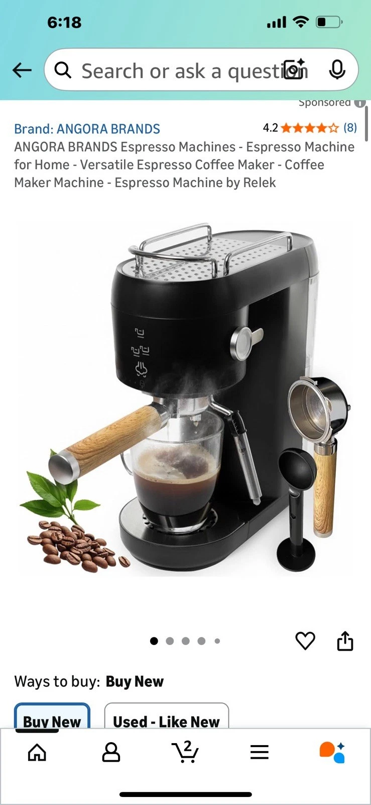 Angora Espresso Machine Espresso Coffee Maker New