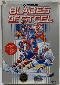 Blades of Steel NES (Nintendo Entertainment System, 1988) Box, Game, Manual