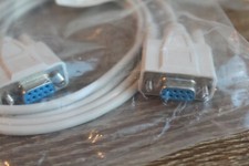 10x Serial DB9P to DB9P Female RS232 Converter Extension Cable cord 9 Pins -6ft