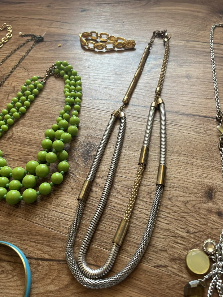 Moda y bisutería collar llamativo lote de 10 piezas materiales surtidos Foto 4 de 4