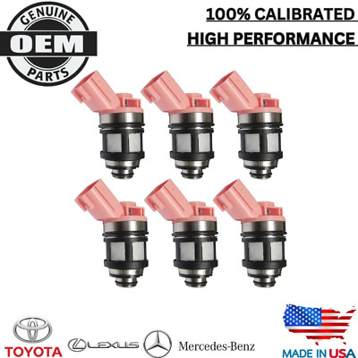X6 OEM JECS Fuel Injectors For 1996-2002 Nissan Quest 3.3L V6 #JS23-4