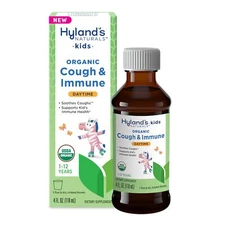 Hyland's Kids Daytime Organic Cough Syrup and Immune Support with Agave,