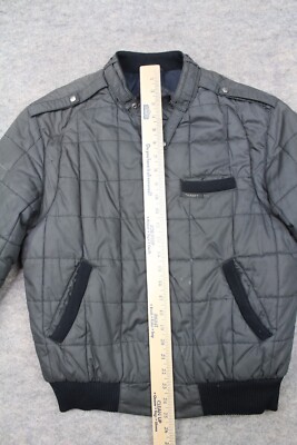 Target Apparel Vintage 80s Puffer Jacket Men's Medium M Gray Black