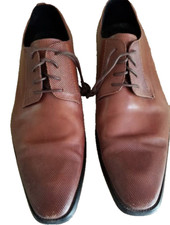 Kenneth Cole Brown Leather Men's Shoes US Size 9M Oxford Dress Money Clip