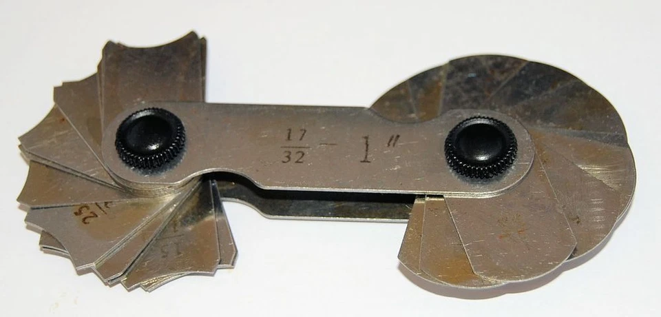 Engineers Imperial Radius Gauge - 17/32 - 1" (Ref: 61565751)