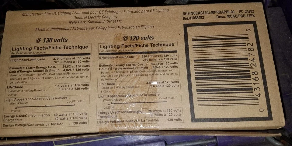 GE Decorative Light Bulbs,  (12 Pack) - Image 3 of 4