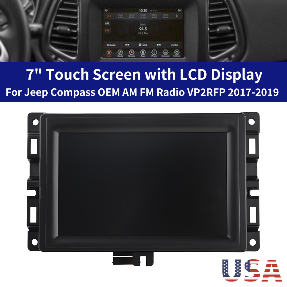 7 Uconnect Touch Screen Display with Bracket for 2017-2020 Jeep Compass TDO-WXG