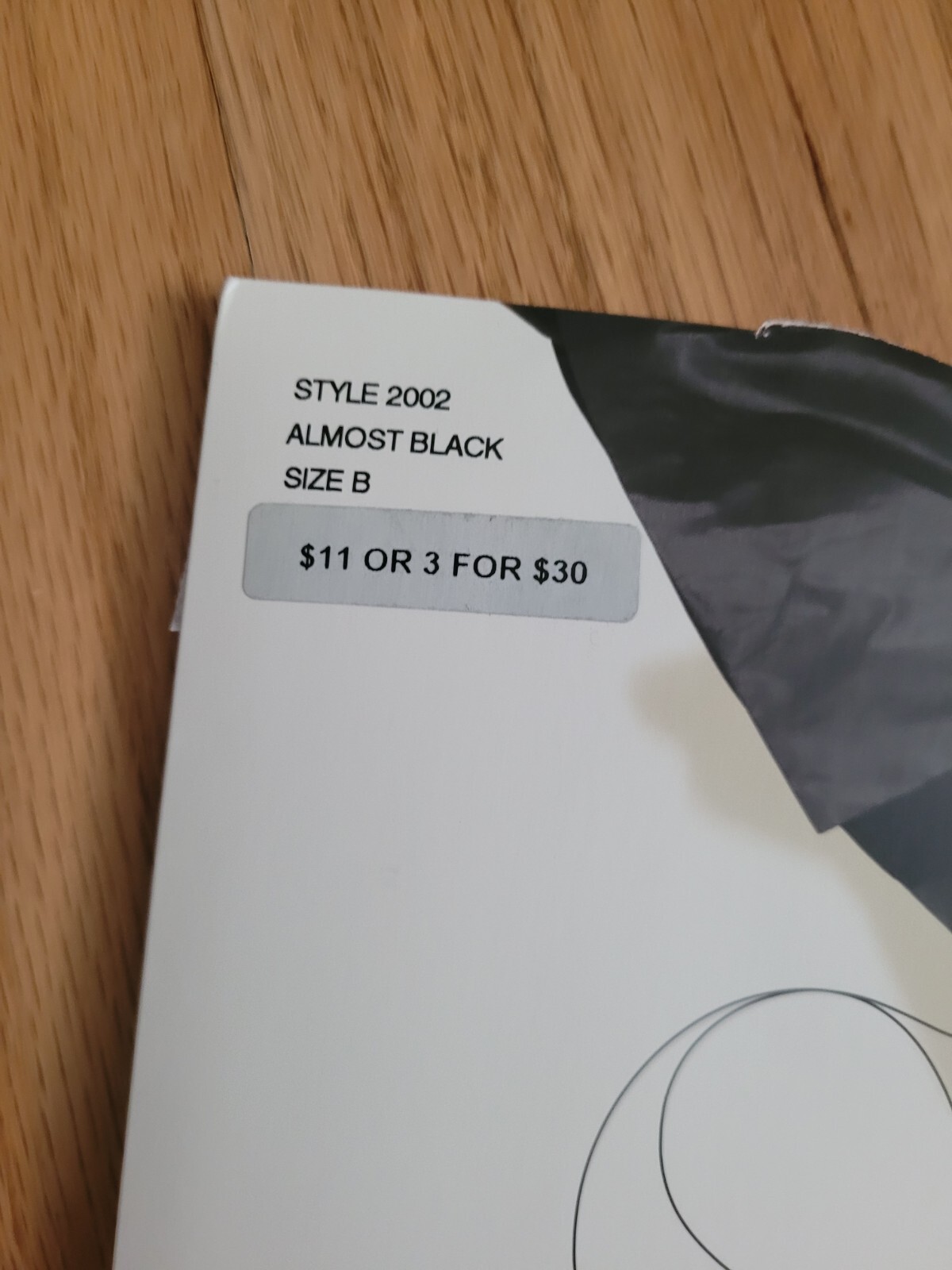 Nordstrom Control Top Sheers Style 2002 Almost Black 20 Denier Size B