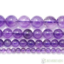 Grade AAA Natural Lavender Amethyst Gemstone Round Beads 4mm 6mm 8mm 10mm 15.5"