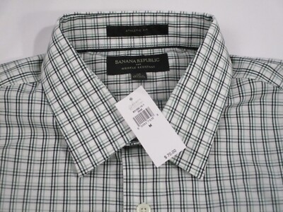 athletic fit dress shirt banana republic Men's Athletic-Fit Dress Shirt Black Tall Size M