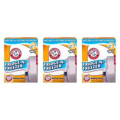 Arm & Hammer Fridge-N-Freezer Baking Soda, 14oz (Pack of 3)