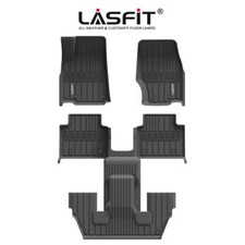 3D Floor Mats for 2021-2026 Jeep Grand Cherokee L 6 Seats TPE All Weather Liners
