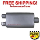 2 Chamber Performance Exhaust Muffler FULL BOAR Dual 2.25" In - 3" Out - FB4553