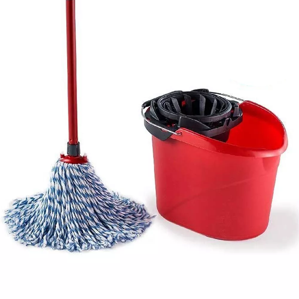 Vileda Mop Bucket and Wringer Set SuperMocio Microfibre and Cotton