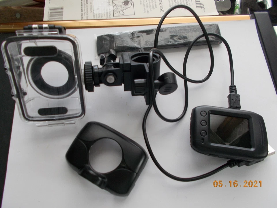 FOR PARTS Emerson HD Action Cam DVR with Handlebar Mount & Waterproof Case - Image 2 of 4
