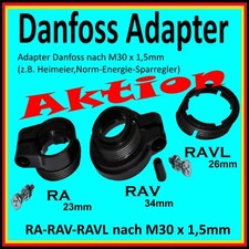 !! Adapter Danfoss ab 5,49€ für Heizungsventilantrieb RAVL-26mm RAV-34mm RA-23mm