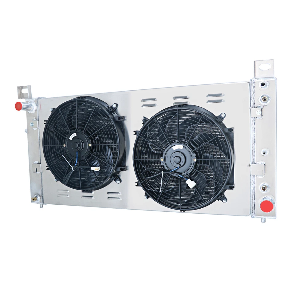 Fit 1999-2013 Chevy Silverado 1500 2500 GMC Yukon 3 Row Radiator Shroud Fan US Foto 3 de 4