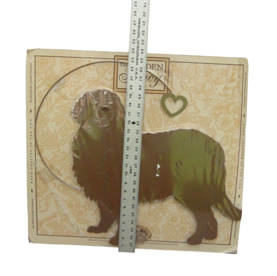 Escultura de metal de lujo The Garden Kingsheart Forge perro de montaña bernés DEFECTO DE EE. UU. Foto 2 de 4