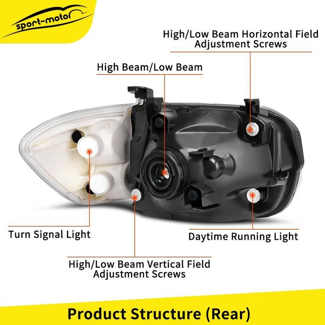 Fits Toyota Tundra 2007-2015 Headlamp; Headlight Assembly Assemblies