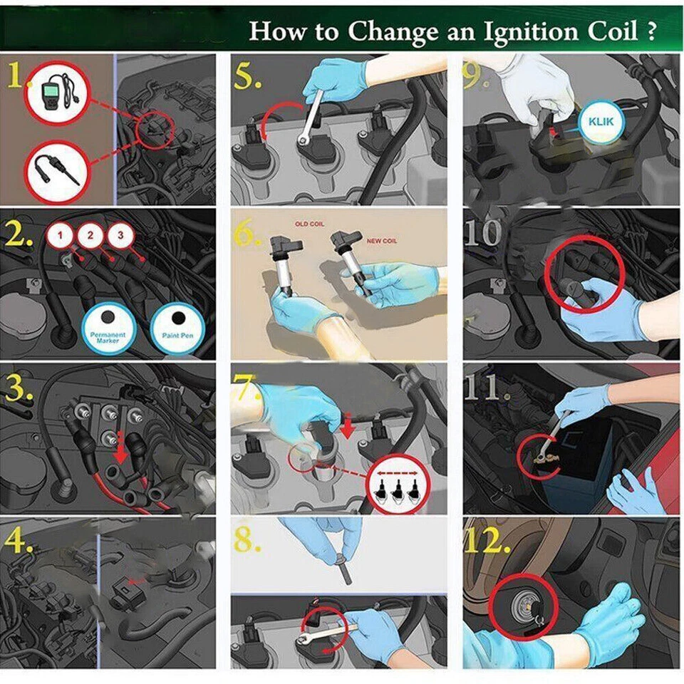 Set of 6 Ignition Coil for 2009-2015 Acura Honda Ridgeline Odyssey V6 3.5L UF603 - Image 4 of 4