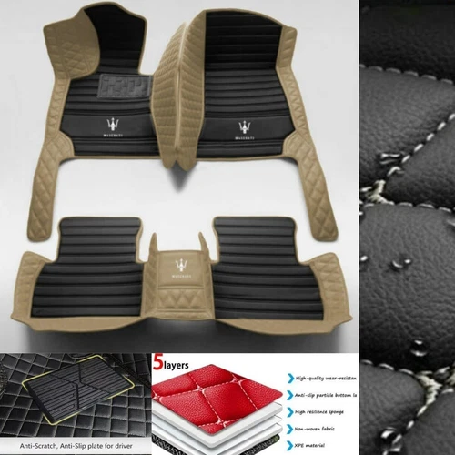 For Maserati Ghibli Gran Turismo Levante Quattroporte Car Floor Mats Waterproof - Imagen 11 de 35