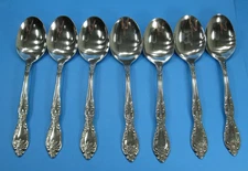 Oneida GALVESTON Stainless Soup Spoons Silverware Flatware Lot 7 (A)