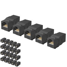 Jadaol UL Listed RJ45 Coupler, 10Gbps Gold-Plated Contacts Pass Through RJ45 ...
