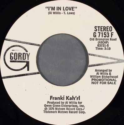Frankie Karl - I'm In Love (7'', Mono, Promo)