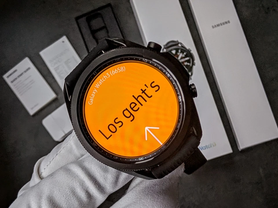 Samsung Galaxy Watch 3 SMARTWATCH 45mm BT SM-R840 Mystic Black Sportarmband TOP - Bild 3 von 4