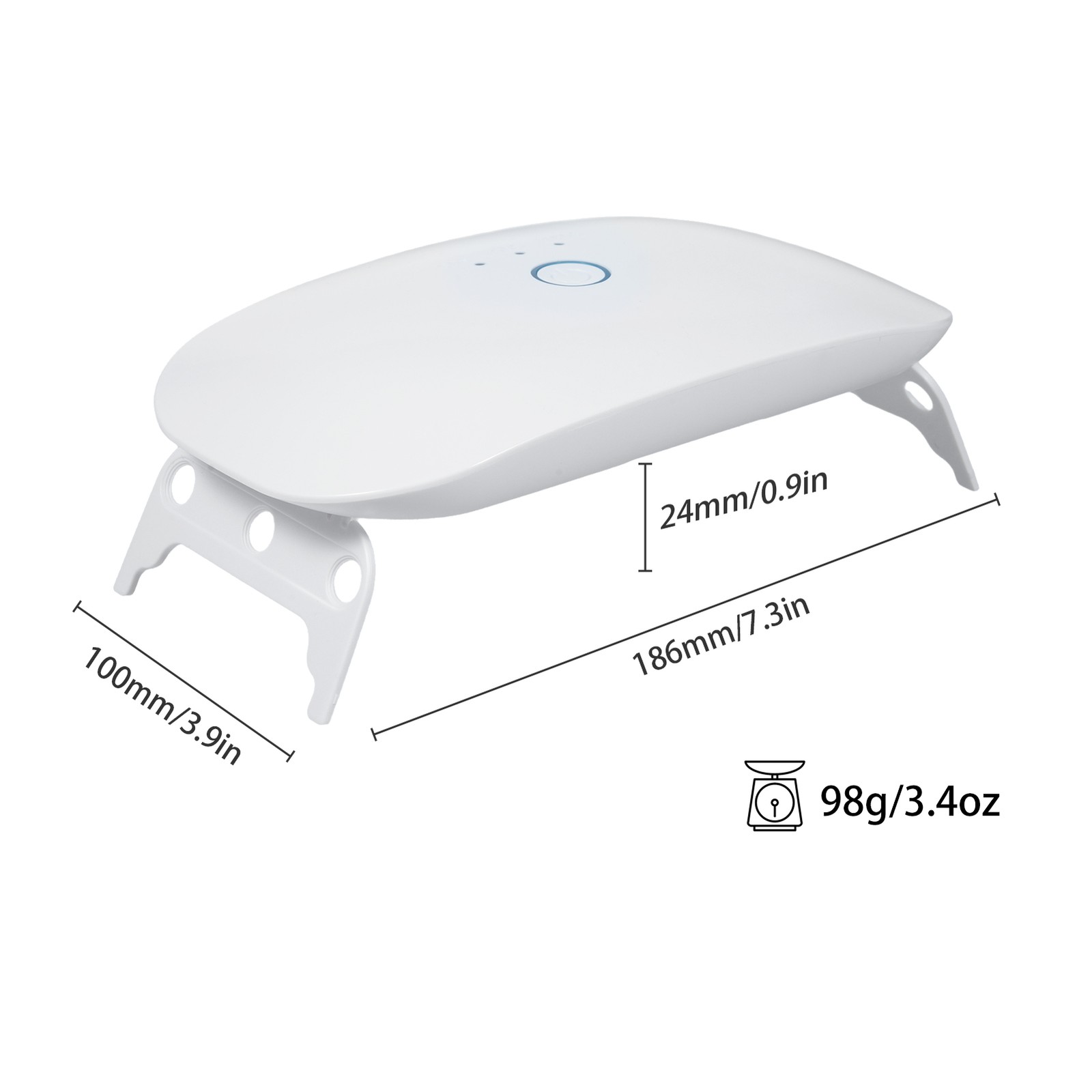 ¦UV Light For Resin 24W Foldable UV Resin Lamp 365+395nm Dual Wavelength Support