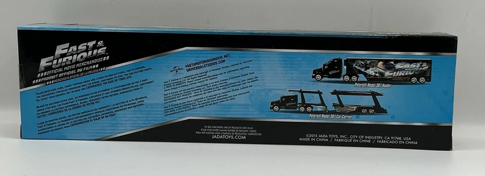  Hauler  Peterbilt 387 Hauler  G, Black Fast & Furious 1:64 Diecast - Image 4 of 4